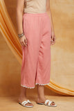 Rose Pink Cotton Crepe Cord Set (with slip) Rose Pink Cotton Crepe Cord Set (with slip)