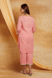 Rose Pink Cotton Crepe Cord Set (with slip) Rose Pink Cotton Crepe Cord Set (with slip)