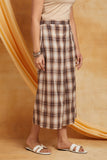 Cotton Linen Kurta with Checkered Palazzo Cotton Linen Kurta with Checkered Palazzo