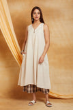 Cotton Linen Kurta with Checkered Palazzo Cotton Linen Kurta with Checkered Palazzo
