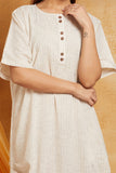 Handloom Striped Pleated Dress Handloom Striped Pleated Dress