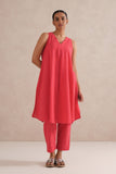 Cherry Red Sleeveless Co-Ord Set Cherry Red Sleeveless Co-Ord Set