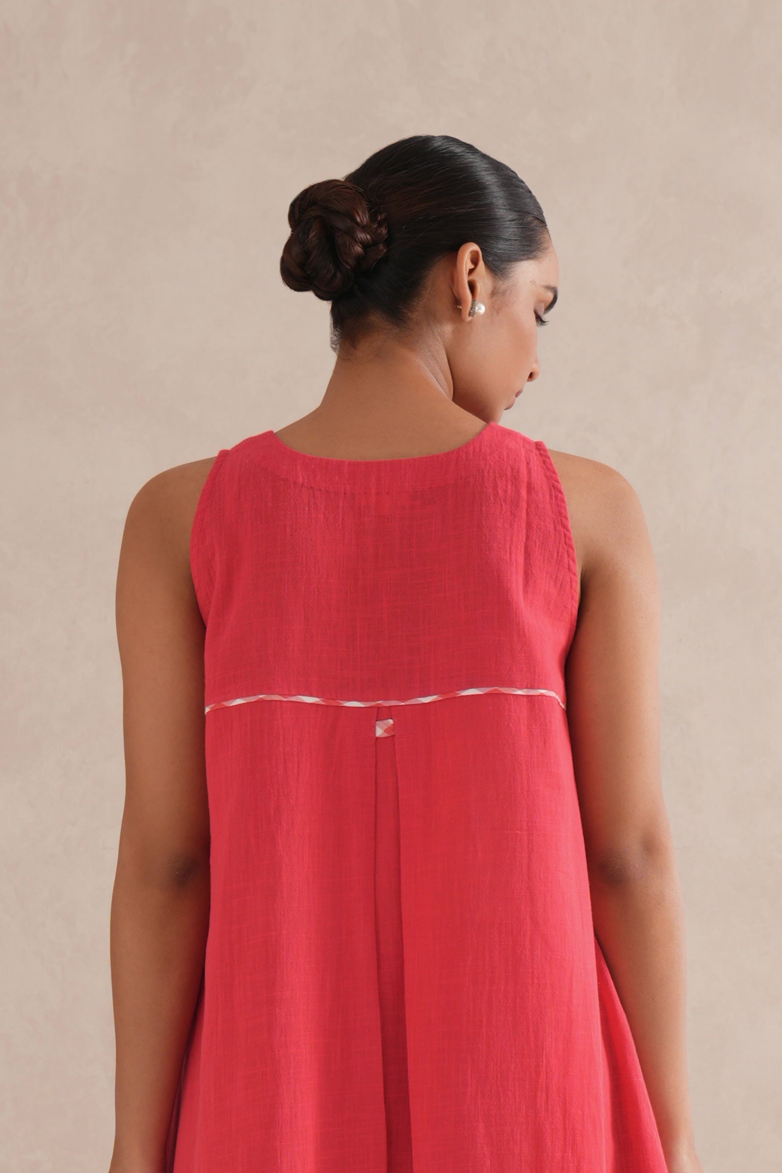 Cherry Red Sleeveless Co-Ord Set Cherry Red Sleeveless Co-Ord Set