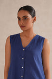 Indigo Blue Checkered Co-Ord Set Indigo Blue Checkered Co-Ord Set