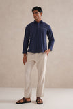 Handloom Indigo Ikat Shirt Handloom Indigo Ikat Shirt