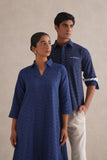 Handloom Indigo Ikat Shirt Handloom Indigo Ikat Shirt