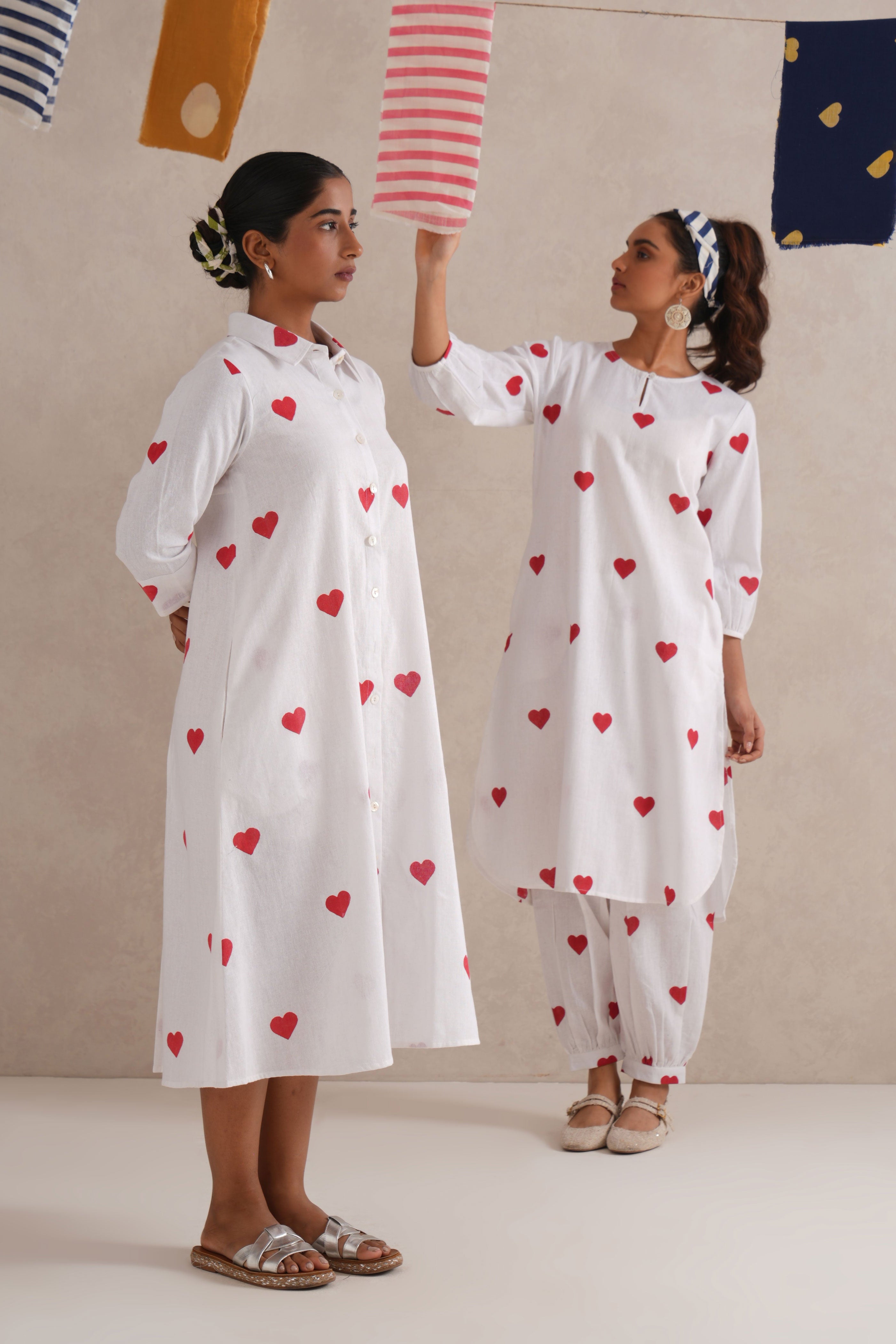 Dilruba Hand Block Print Shirt Dress Dilruba Hand Block Print Shirt Dress