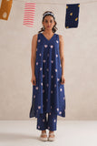 Purple Hearts Discharge Block Print Kurta Purple Hearts Discharge Block Print Kurta