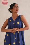 Yellow Hearts Discharge Block Print Kurta Yellow Hearts Discharge Block Print Kurta