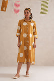 Multani Discharge Hand Block Print Shirt Dress Multani Discharge Hand Block Print Shirt Dress