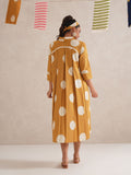 Multani Discharge Hand Block Print Shirt Dress Multani Discharge Hand Block Print Shirt Dress