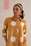 Multani Discharge Hand Block Print Shirt Dress Multani Discharge Hand Block Print Shirt Dress