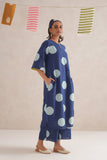 Neela Discharge Block Print Kurta Neela Discharge Block Print Kurta