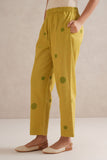 Green Dots Hand Block Print Cord Set Green Dots Hand Block Print Cord Set