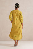 Green dots Straight Slit Dress Green dots Straight Slit Dress