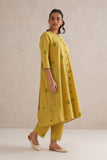 Green Dots Hand Block Print Shirt Dress Green Dots Hand Block Print Shirt Dress