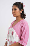 Block Print Mughal Dress - Cyan India Block Print Mughal Dress - Cyan India