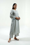 Blue Hand Block Print Kurta - Cyan India Blue Hand Block Print Kurta - Cyan India
