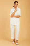 Classic White Chevrons Shirt - Cyan India Classic White Chevrons Shirt - Cyan India