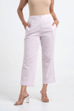 Lilac Gingham Angarakha Cord Set - Cyan India Lilac Gingham Angarakha Cord Set - Cyan India