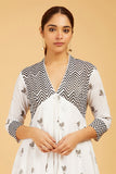 Pattern-Play Hand Block Print Dress - Cyan India Pattern-Play Hand Block Print Dress - Cyan India