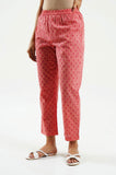 Peach Block Print Pants - Cyan India Peach Block Print Pants - Cyan India