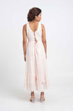 Peach Dots Embroidered Dress - Cyan India Peach Dots Embroidered Dress - Cyan India