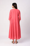 Rani Embroidered Dress/Kurta - Cyan India Rani Embroidered Dress/Kurta - Cyan India