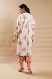 Summer Bloom Peach Cotton-Linen Kurta - Cyan India Summer Bloom Peach Cotton-Linen Kurta - Cyan India