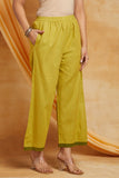 Oil Green Mangalgiri Handloom Cord Set