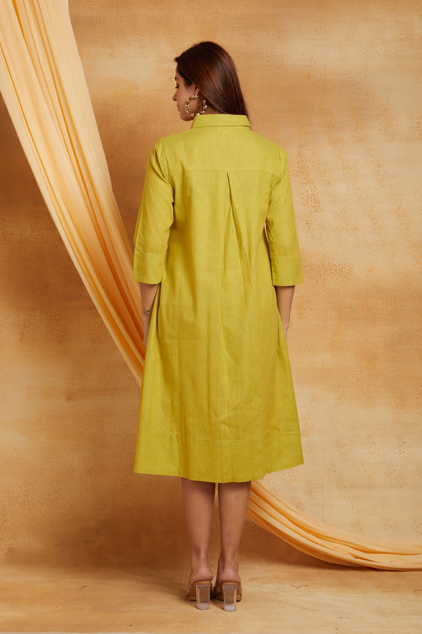 Handloom Mangalgiri High-Low Dress