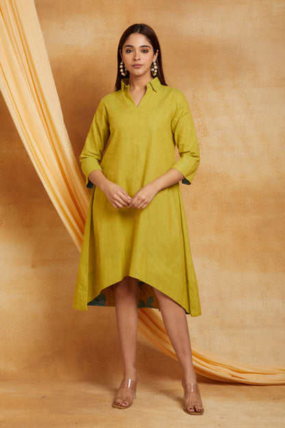 Handloom Mangalgiri High-Low Dress
