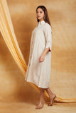 Handloom Striped Shirt Dress