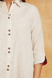 Handloom Striped Shirt Dress