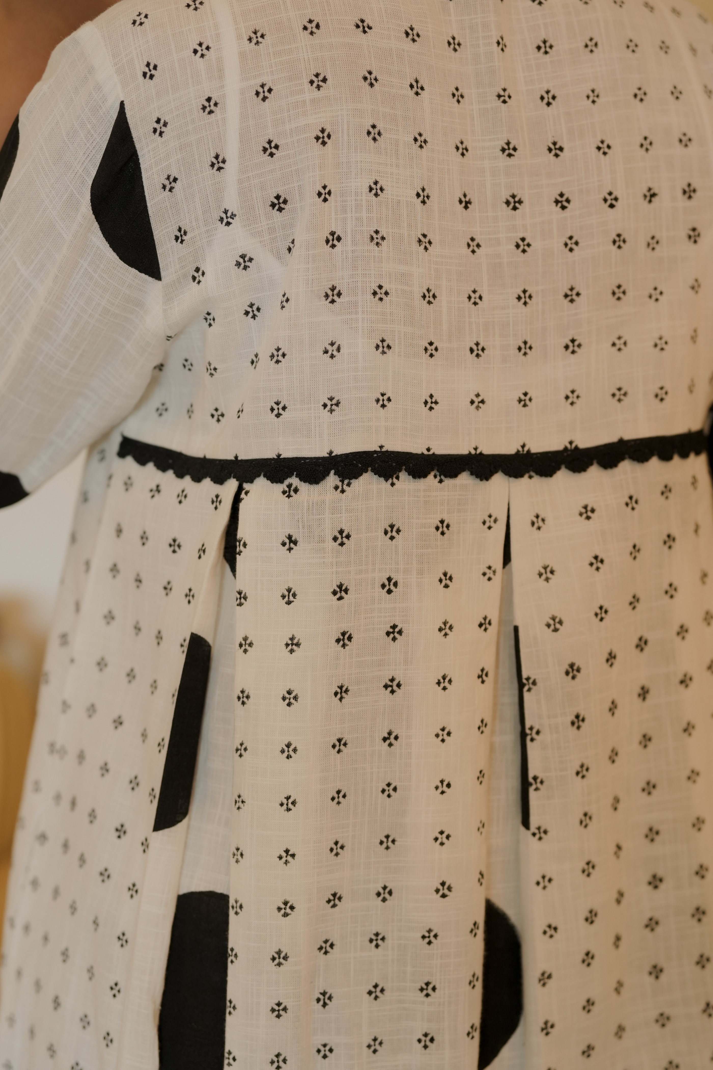 Bohemian Patchwork Premium Cotton Shirt Dress