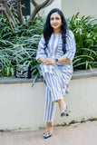 Bold Stripe Patchwork Cord-Set