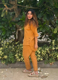 Beige Premium Cotton Set with Wooden Details