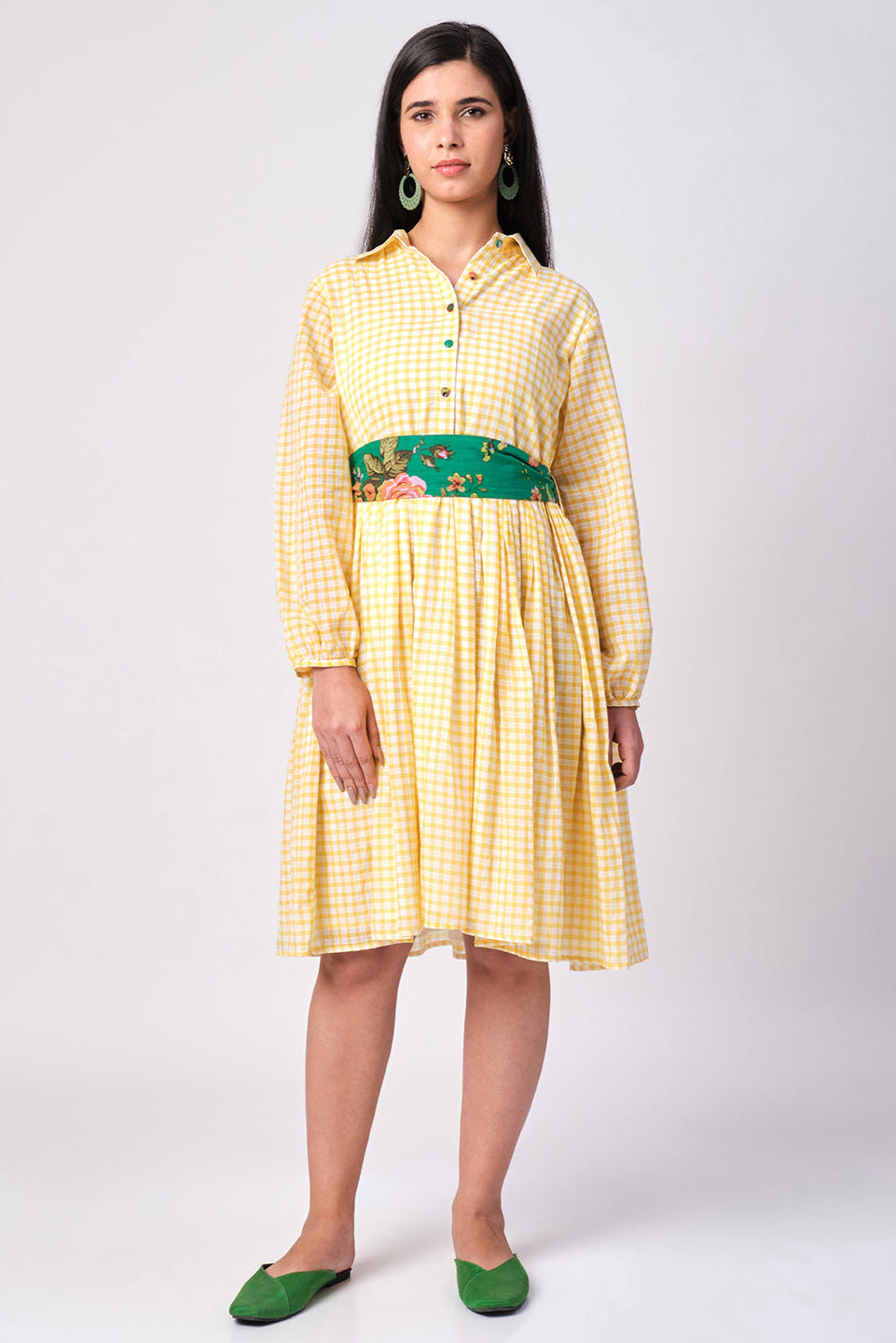 Pop Checks Cotton Dress