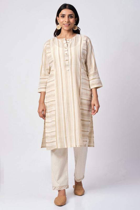 Fine Cotton Stripes Play Kurta