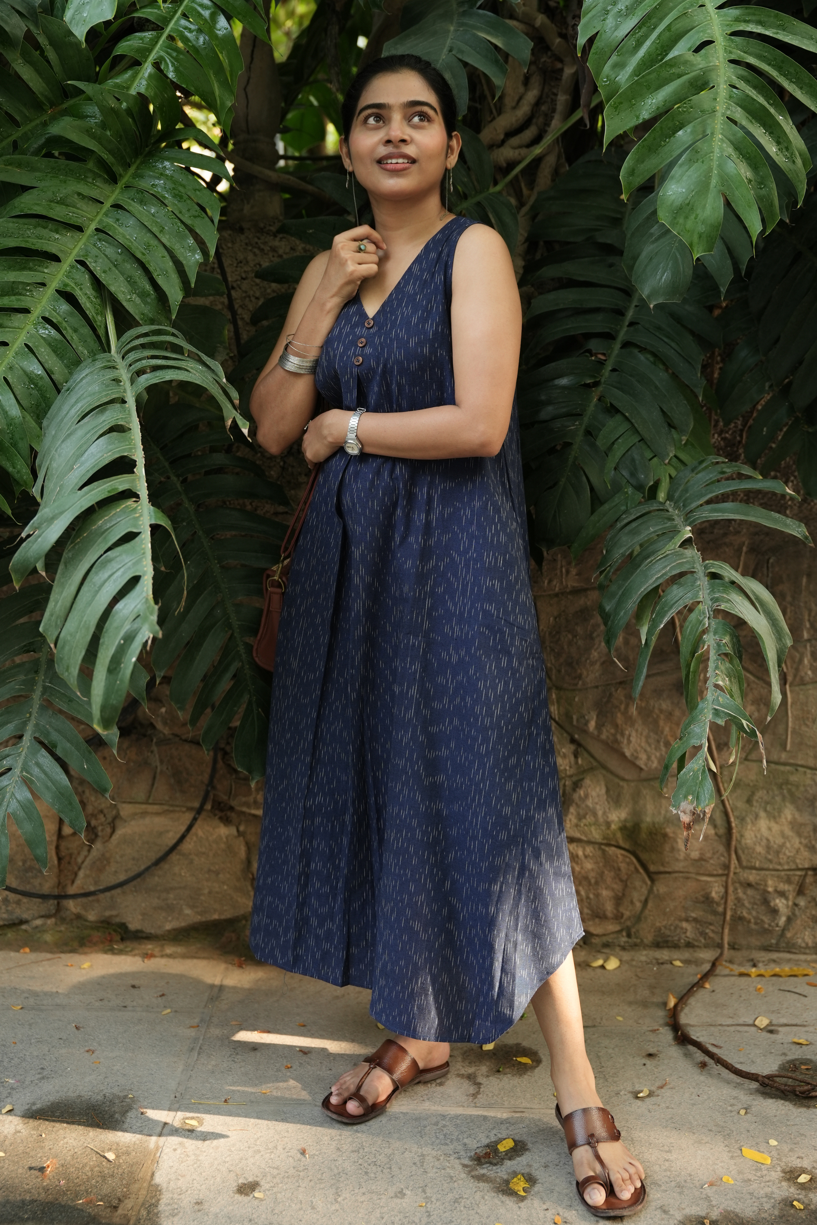 Handloom Indigo Straight Fit Dress