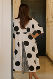 Bohemian Polka Dot Premium Cotton Dress