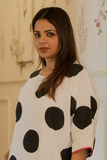 Bohemian Polka Dot Premium Cotton Dress