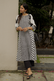 Bold Patchwork Hand-Block Print Kurta Set