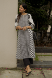 Bold Patchwork Hand-Block Print Kurta Set