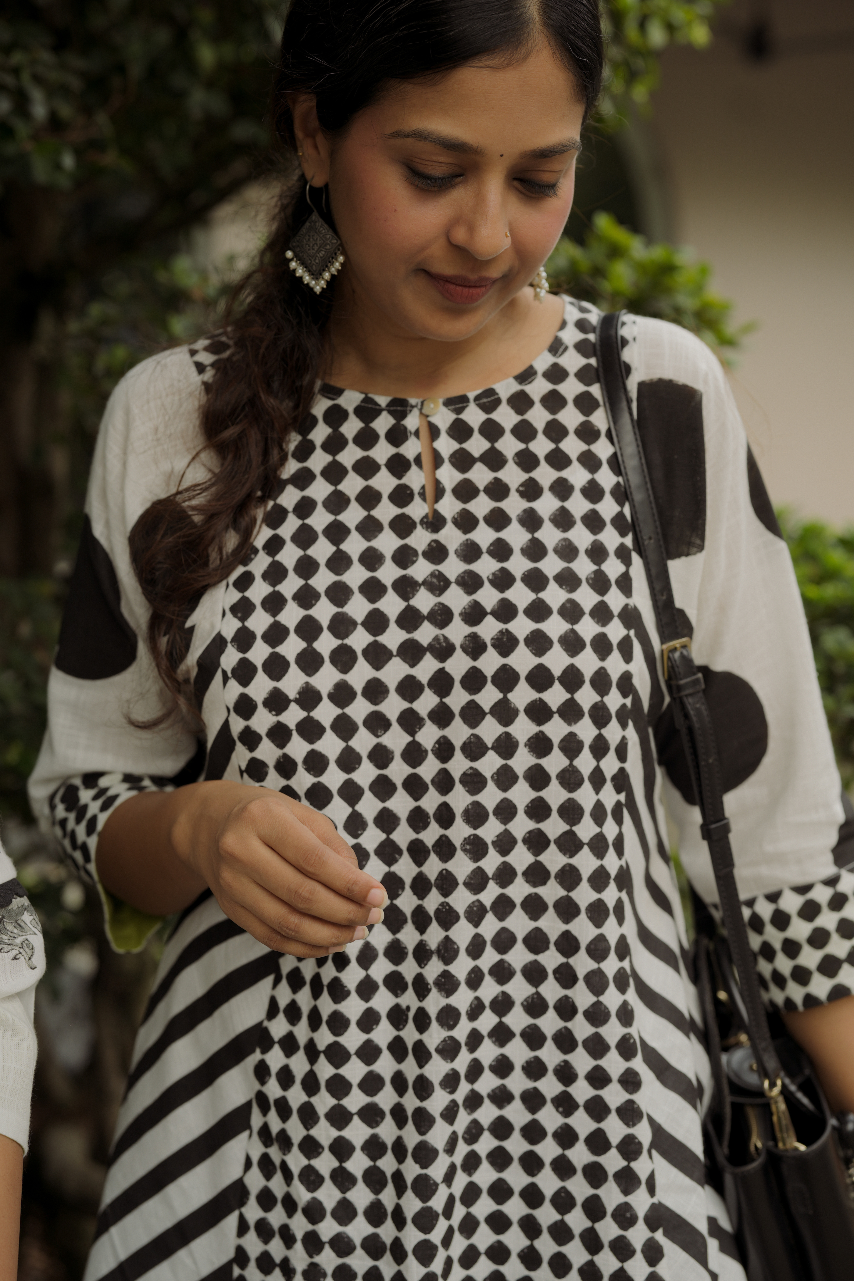 Bold Patchwork Hand-Block Print Kurta Set
