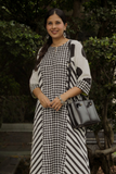 Bold Patchwork Hand-Block Print Kurta Set