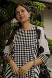 Bold Patchwork Hand-Block Print Kurta Set