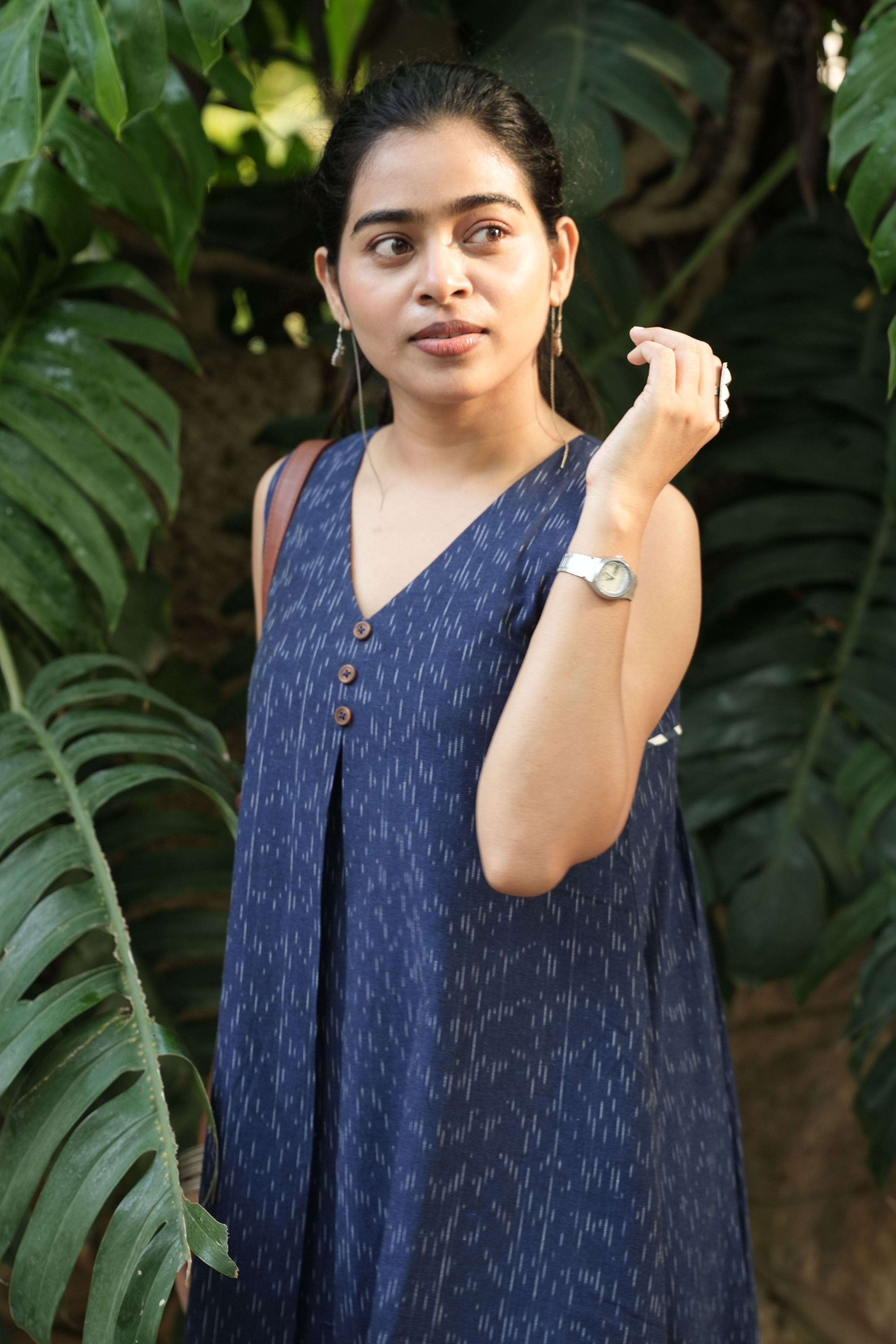 Handloom Indigo Straight Fit Dress