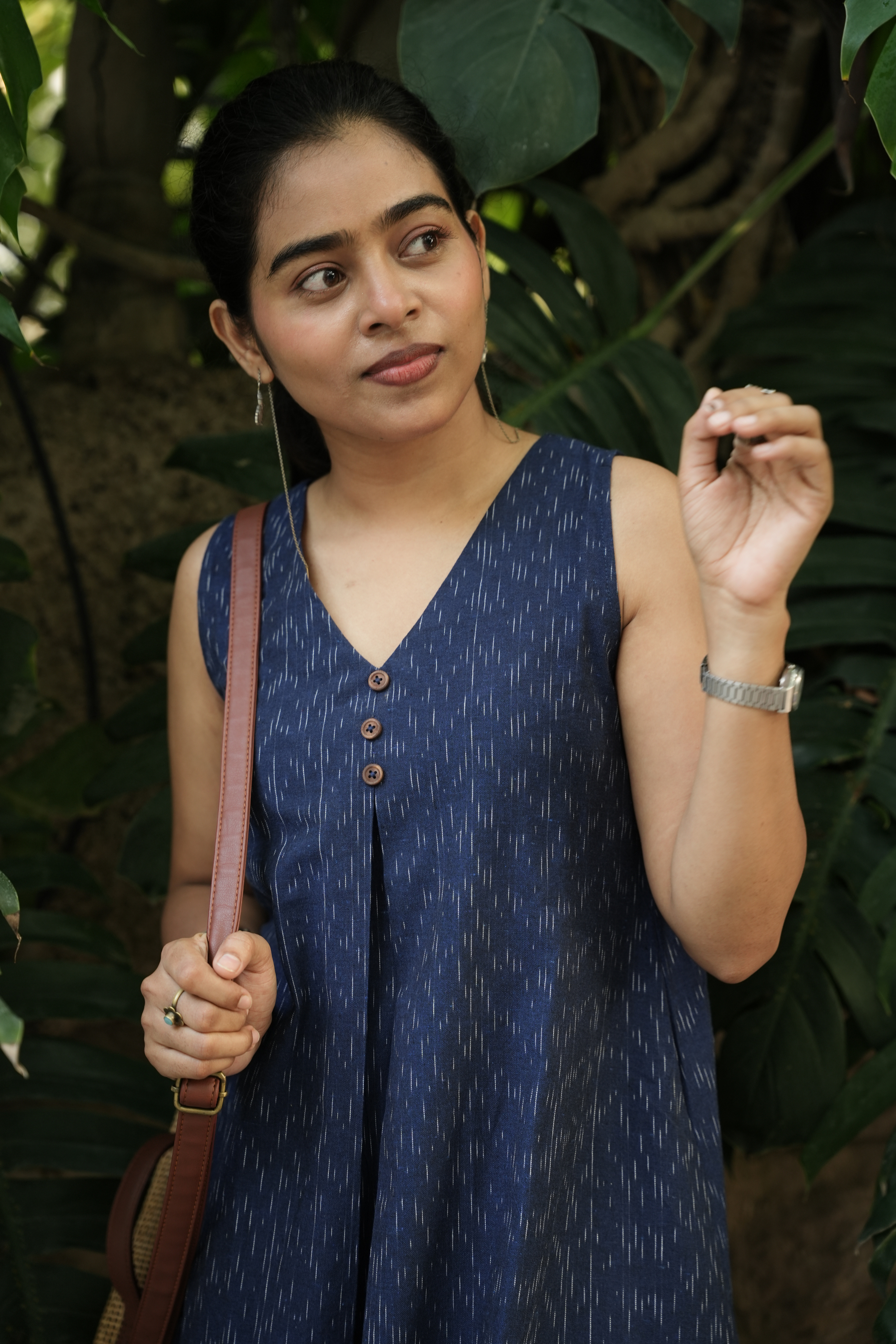 Handloom Indigo Straight Fit Dress