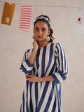 Neeli Dhari Hand Block Print Cord Set